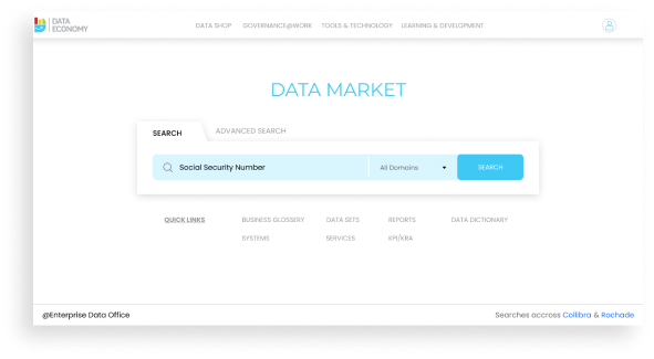 Data Marketplace Screen